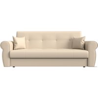 Диван Лига диванов Лига-019 118380 (экокожа, бежевый/подушки бежевый)