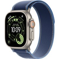Умные часы Apple Watch Ultra 3 LTE 49 мм (титановый корпус, природный/синий, нейлоновый ремешок размера S/M)