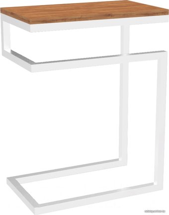 Приставной столик TMB Loft Хидсон Дуб 400x300 (ранне-американский/белый)
