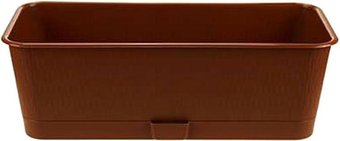 Кашпо 5 Plast Прованс Балконный ящик (9.5 л, терракотовый, с подставкой)