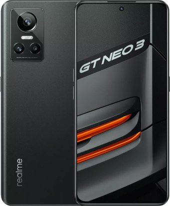 Телефон Realme GT Neo 3 80W 12GB/256GB индийская версия (черный)