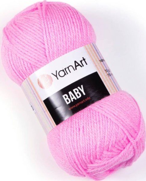 

Пряжа для вязания Yarnart Baby 100% акрил 10119 50 г (150 м, розовый)