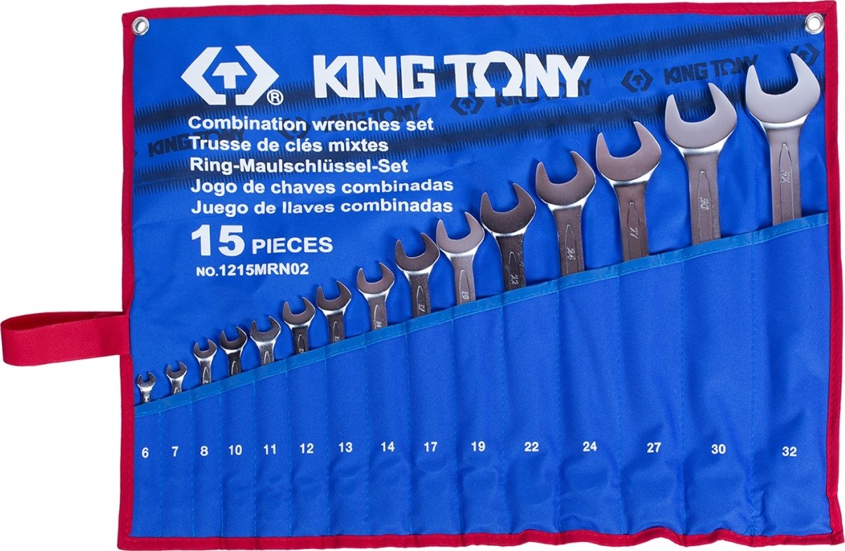 

Набор ключей King Tony 1215MRN02 (15 предметов)