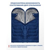 Спальный мешок RSP Outdoors Sleep 450 L RipStop 2024 (синий, 220x75см, молния слева)
