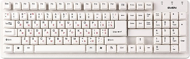 

Клавиатура SVEN Standard 301 USB (белый)