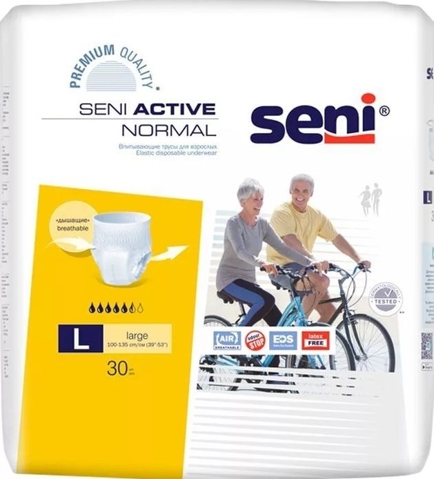 

Трусы-подгузники для взрослых Seni Active Normal L (30 шт)