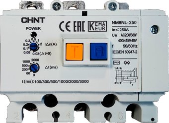 Устройство защитного отключения Chint NM8NL-250 3P RCD1 449981