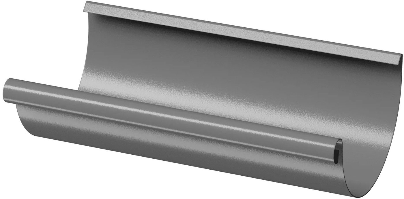 

Кровля Docke Stal Premium Желоб полукруглый 125 3 м (графит 7024)