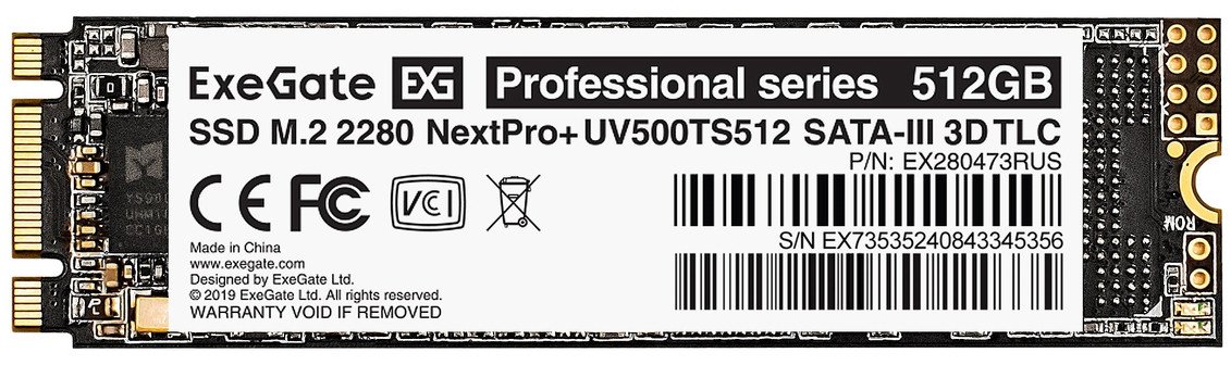 

SSD ExeGate Next Pro+ 512GB EX280473RUS