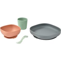 Набор детской посуды Beaba Coffret Repas Silic Mineral 913543
