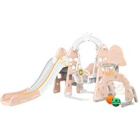 Игровой комплекс Pituso Замок L-DT05 (бежевый/серый)