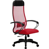 Офисное кресло Metta SU-1-BP Комплект 11, Pl тр/сечен (пластиковые ролики, красный)