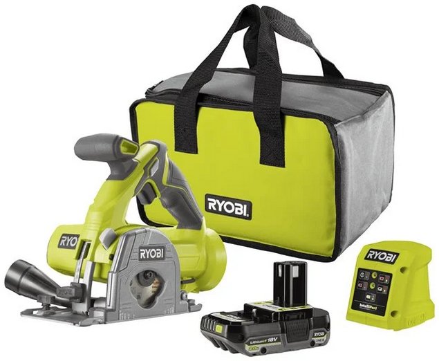 

Дисковая (циркулярная) пила Ryobi R18MMS-120S 5133005296 (с 1-им АКБ)