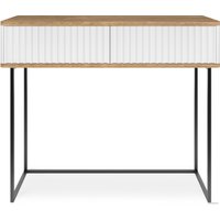 Консольный стол Shtabe Royal 5011 эко (белый/дуб кантри золотой/черный)