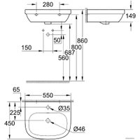 Умывальник Grohe 39336000 55x45