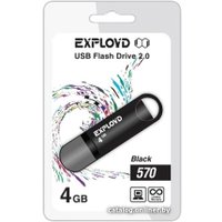 USB Flash Exployd 570 4GB (черный)