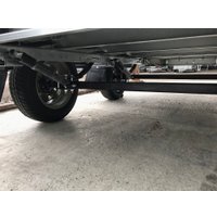 Двухосный прицеп AvtoS A25M2B (2500x1300x300, R16, ресс. AL-KO, тент 1200мм)