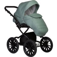 Универсальная коляска Indigo Mio ECO Plus 14" (2 в 1, 03/шалфей кожа)