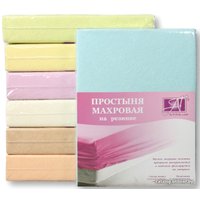 Простыня Альвитек Махровая на резинке 90x200x20 ПМР-Г-090 (голубой)