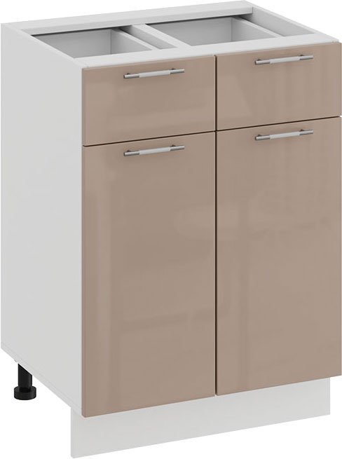 

Шкаф напольный Трия Весна 1Н6Я1 (белый/кофе с молоком)