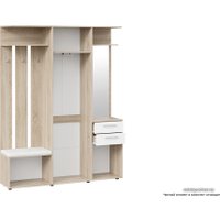 Стенка Трия Витра тип 2 (дуб сонома/белый ясень)