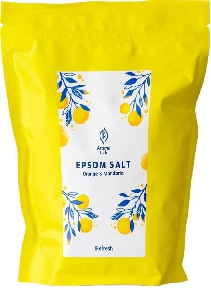 

Aroma Lab Соль Эпсома c апельсином и имбирем Epsom Salt REFRESH 450 г