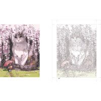 Картина по номерам Феникс+ Кот в сакуре 67932