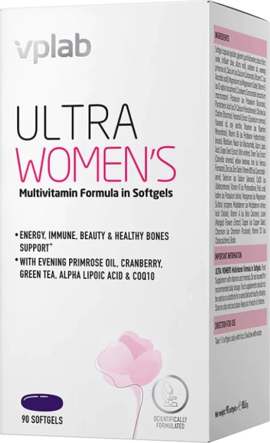 

Витамины, минералы Vplab Ultra Women's Multivitamin Formula (90 капсул)
