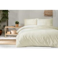 1.5-спальный комплект постельного белья Arya Natural Stone Washed 8680943227317 (кремовый)