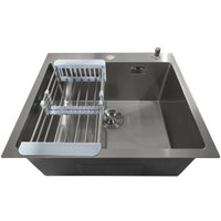 Кухонная мойка Stellar Decor S5050GE-D (серый)