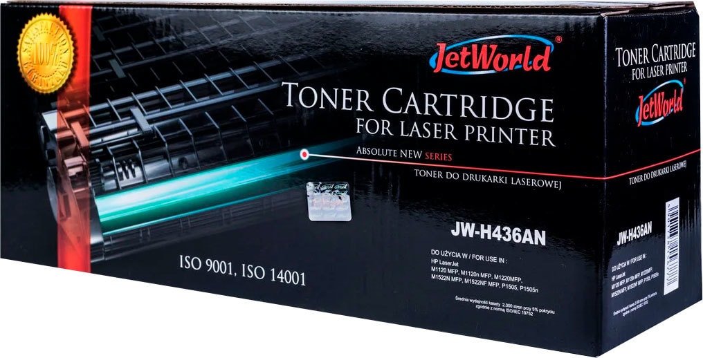 

Картридж JetWorld JW-H436AN (аналог HP CB436A)