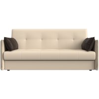 Диван Лига диванов Лига-018 117884 (экокожа бежевый/подушки коричневый)