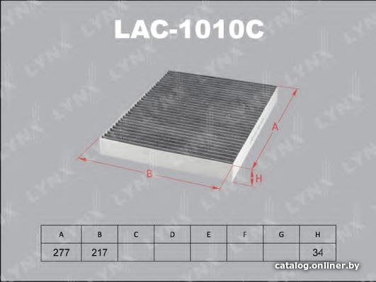 Салонный фильтр LynxAuto LAC1010C