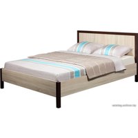 Кровать Глазов Bauhaus 180х200 дуб сонома/орех шоколадный
