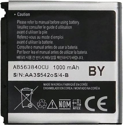 

Аккумулятор для телефона Копия Samsung M8800, L870, F490, F700 (AB563840CU)