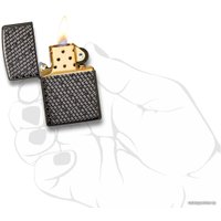 Зажигалка Zippo 49021 Armor Black Ice Hexagon Design