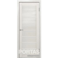 Межкомнатная дверь Portas S21 80x200 (французский дуб, стекло lacobel белый лак)