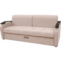 Диван Сириус Лидер-2 ППУ 215x110 (Eva 01 велюр белый)