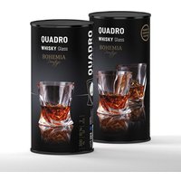 Набор бокалов для виски Bohemia Crystal Prestige Quadro 340 (2 шт)
