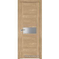 Межкомнатная дверь ProfilDoors 2.05XN L 60x200 (каштан натуральный, стекло серебряный лак)