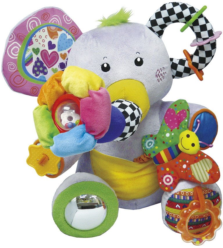 

Погремушка с прорезывателем Biba Toys Важный слон JF039