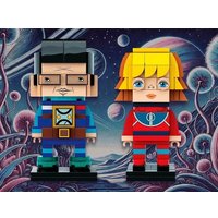 Конструктор Brick Labs Тайна третьей планеты: Алиса и профессор Селезнев AB-1109