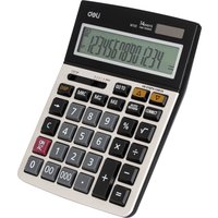 Бухгалтерский калькулятор Deli E1672C (серебристый)