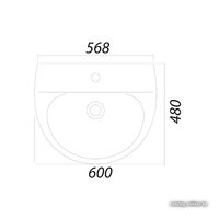 Умывальник Colombo Лотос 60