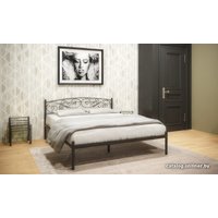 Кровать Князев Мебель Лилия ЛЛЯ.160.200.Ч/1 (черный муар)