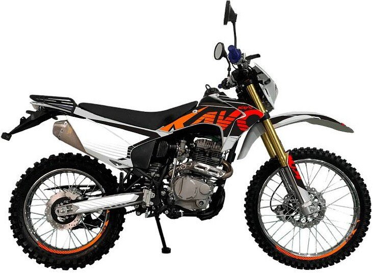 Мотоцикл Kayo T1-L 250 Enduro CB250G (черный/оранжевый)
