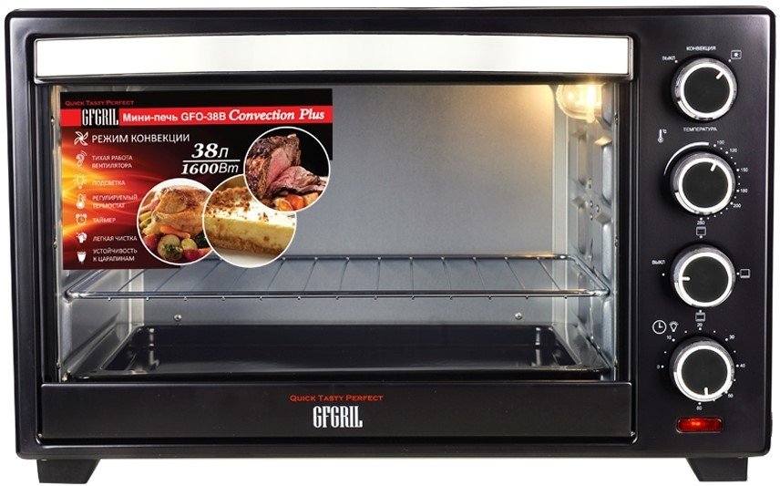 

Мини-печь GFgril GFO-38B Convection Plus