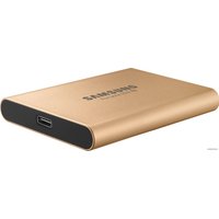 Внешний накопитель Samsung T5 500GB (розовое золото)