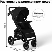 Коляска прогулочная «книга» Bubago Model Cross City BG 155-6 (черный)