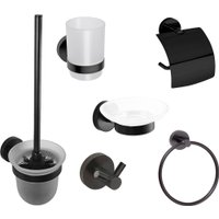 Набор аксессуаров для ванной Bemeta Dark 204600 (черный)